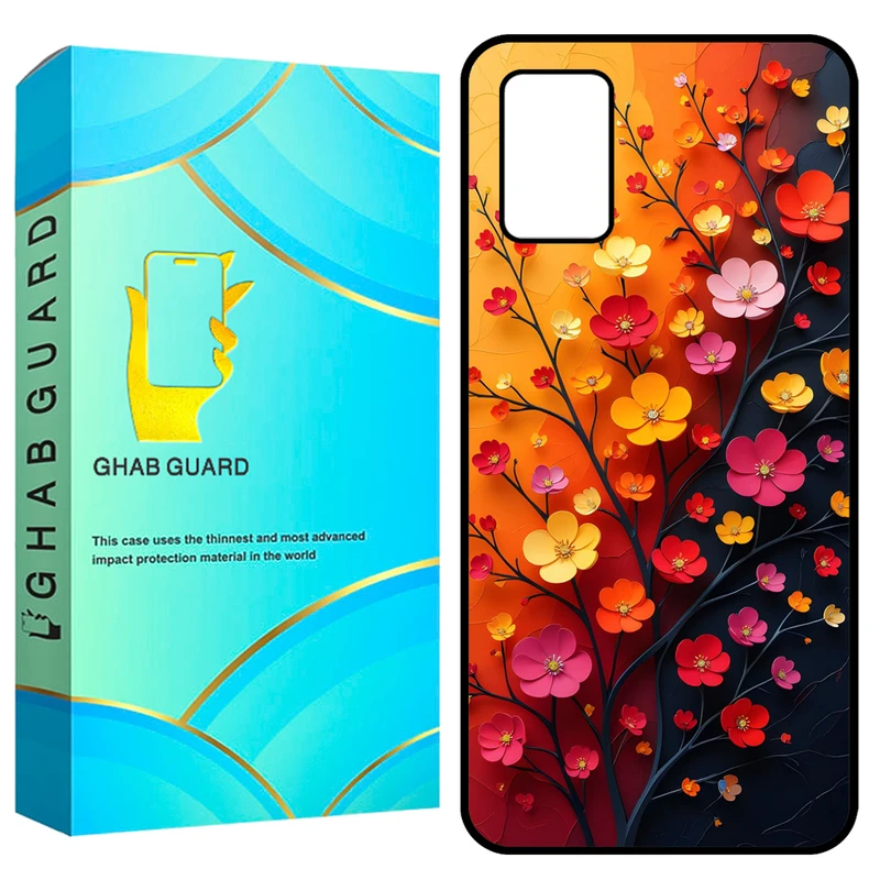 کاور قاب گارد طرح گل مدل GCHPA03S مناسب برای گوشی موبایل سامسونگ Galaxy A02s / M02s / A03s  