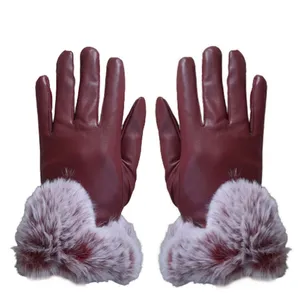 دستکش زنانه مدل چرم کد GL017