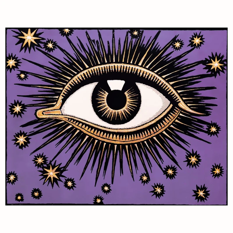 پوستر مدل چشم میستیک و ستاره‌ها  