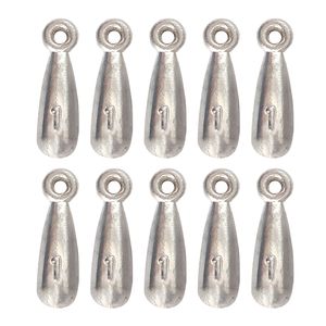 سرب ماهیگیری مدل اشکی کد 1-25g بسته 10 عددی
