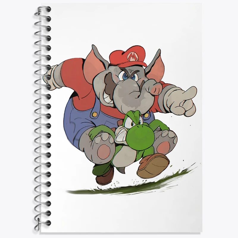 دفتر لغت 50 برگ خندالو طرح (Mario) بازی سوپر ماریو کد 31526