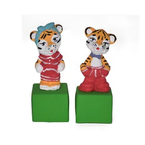 مجسمه مدل ببر ایستاده مجموعه دو عددی
