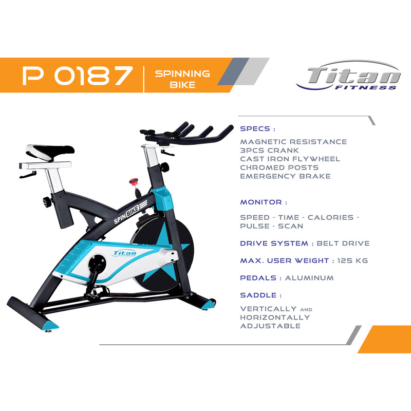 دوچرخه اسپینینگ تایتان فیتنس مدل P0187