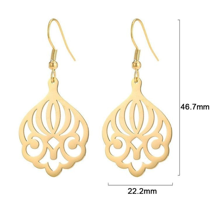 گوشواره طلا 18 عیار زنانه قیراط کد GH3698 - 3