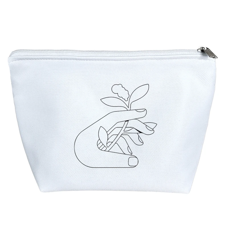 کیف لوازم آرایش دخترانه خندالو مدل دست و گیاه کد 5109