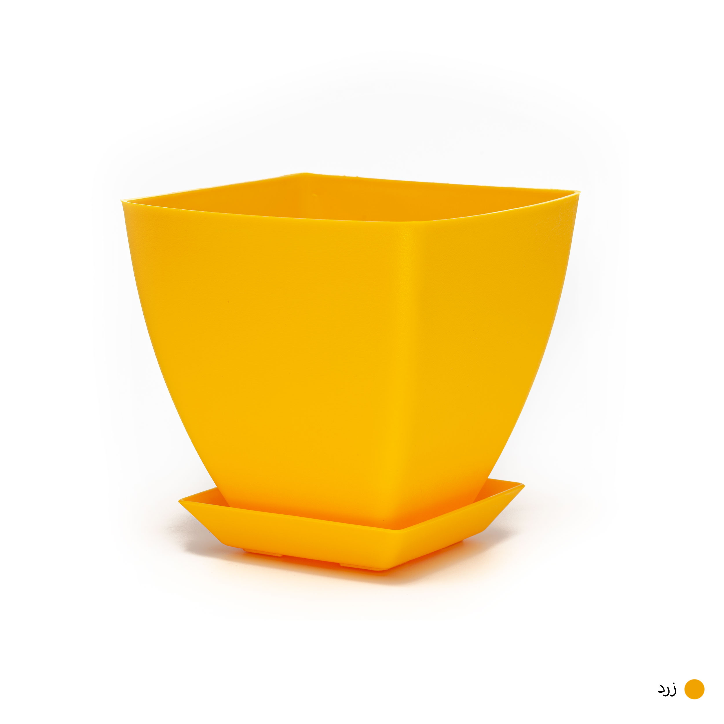 گلدان گل آذین مدل پلاستیکی مربع کد 020