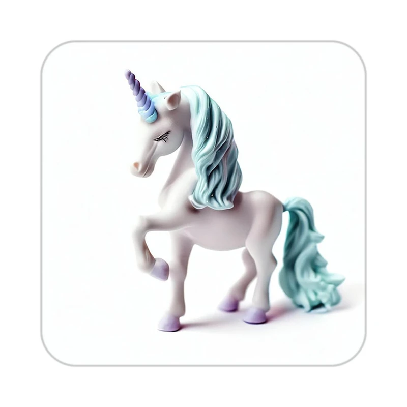 زیر لیوانی کاکتی طرح اسب تک شاخ و یونیکورن مدل mp29237