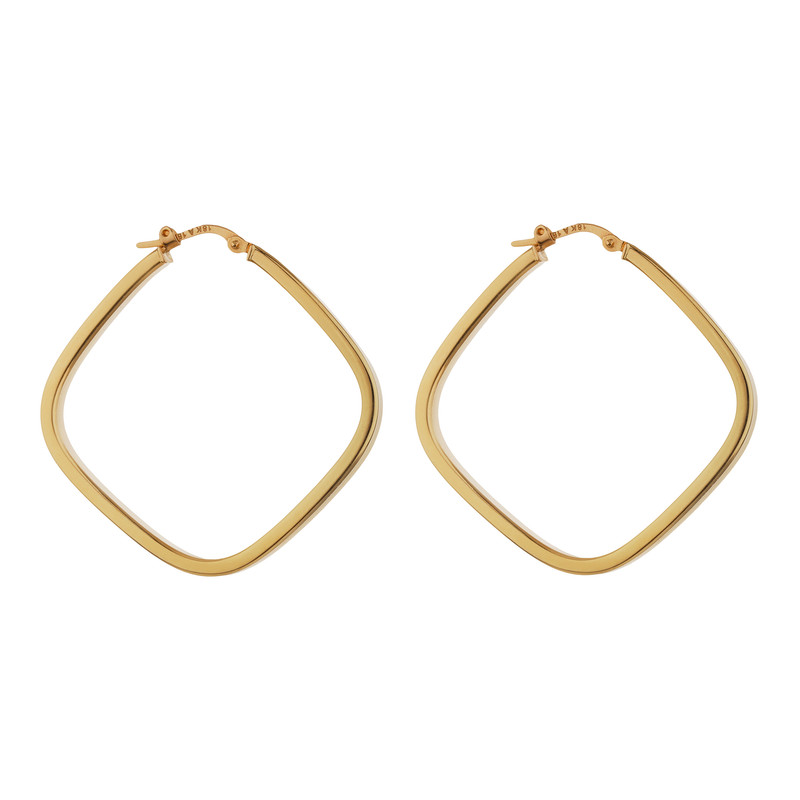 گوشواره طلا 18 عیار زنانه دوست خوب مدل dk593  - 2