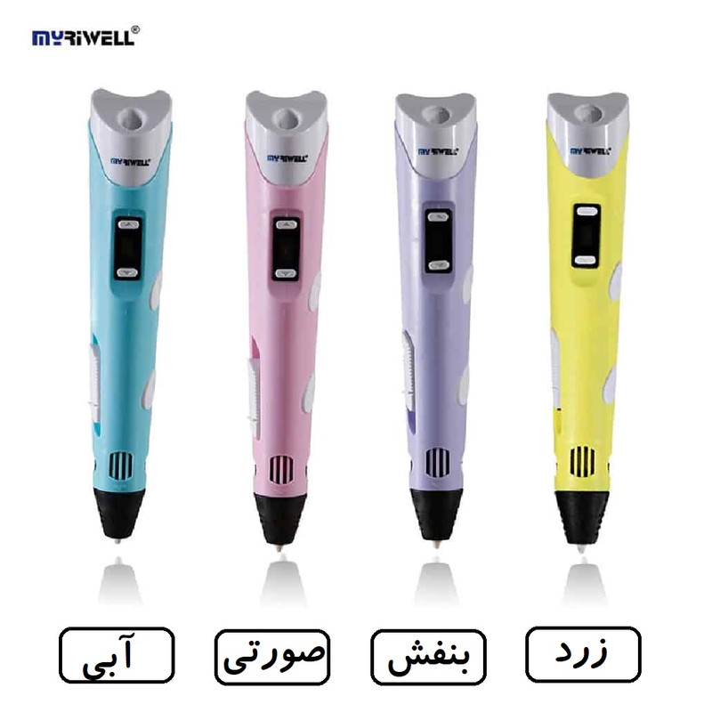 قلم طراحی سه بعدی مای ریول مدل RP-100B به همراه فیلامنت PLA