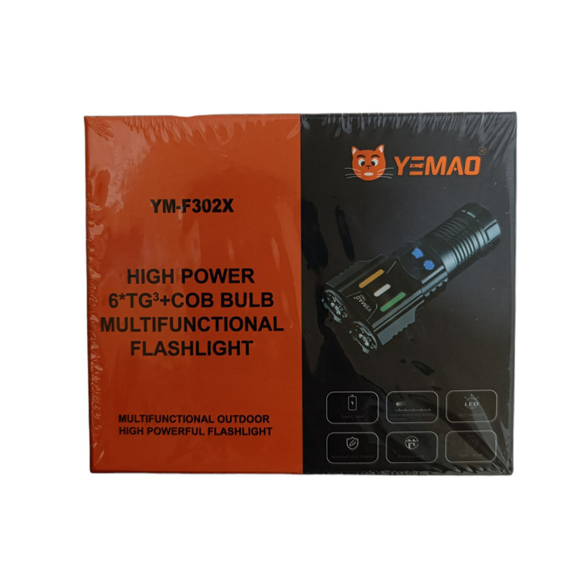 چراغ قوه دستی یئماو مدل YM-F302x رنگ نور مهتابی