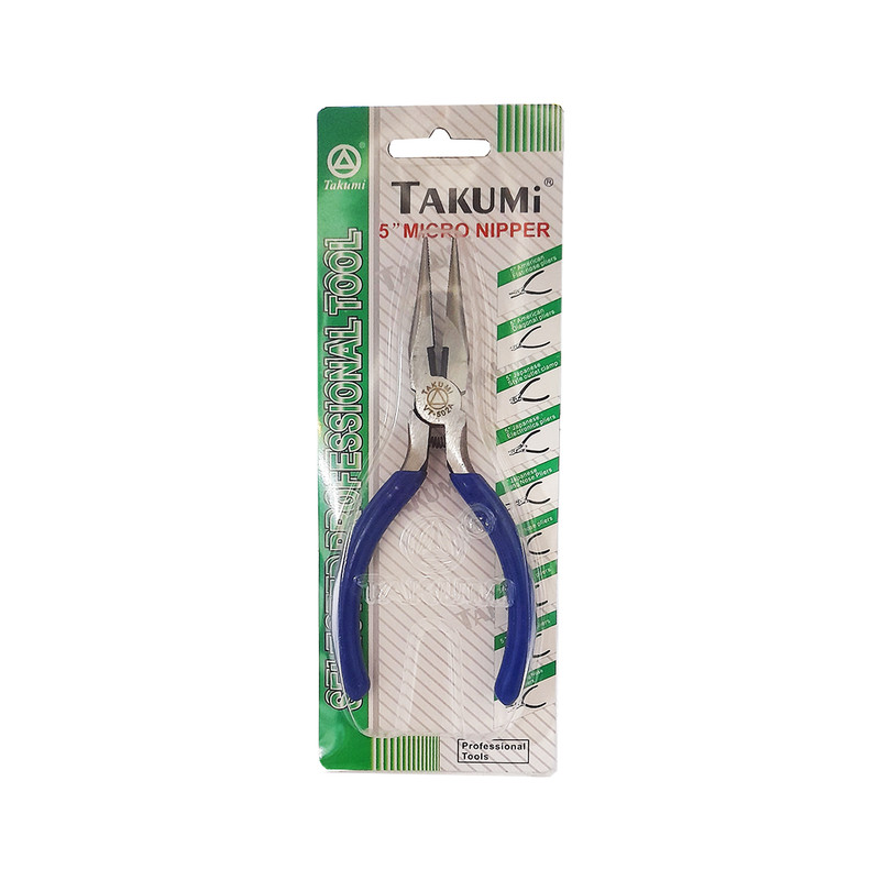 انبر دم باریک تاکومی مدل AT - 5 سایز 5 اینچ