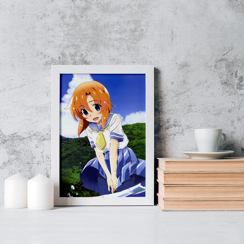 تابلو خندالو مدل رنا انیمه هیگوراشی وقتی اشک می ریزد کد 18152