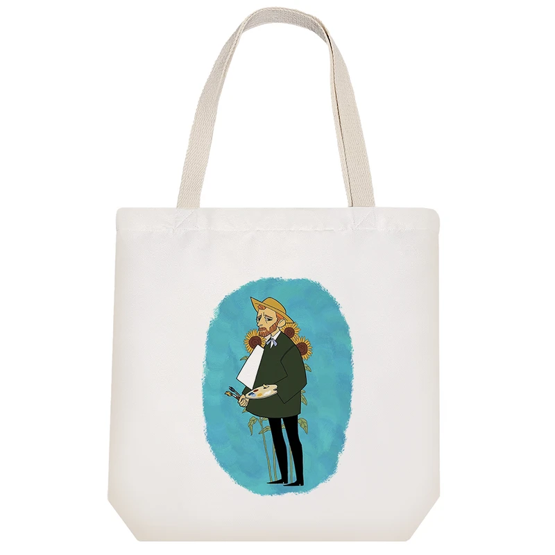 ساک خرید خندالو مدل ونسان ونگوگ کد 2491