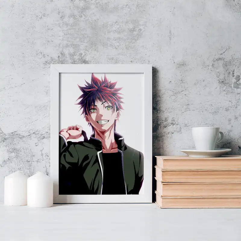 تابلو خندالو مدل سوما انیمه جنگ غذاها کد 17005