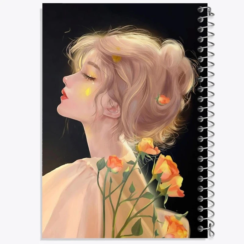 دفتر مشق 100 برگ خندالو طرح دخترانه کد 25636