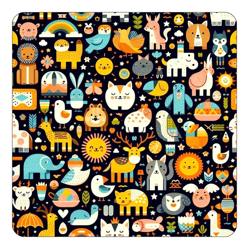 مگنت کاکتی طرح حیوانات رنگی مدل mp26747