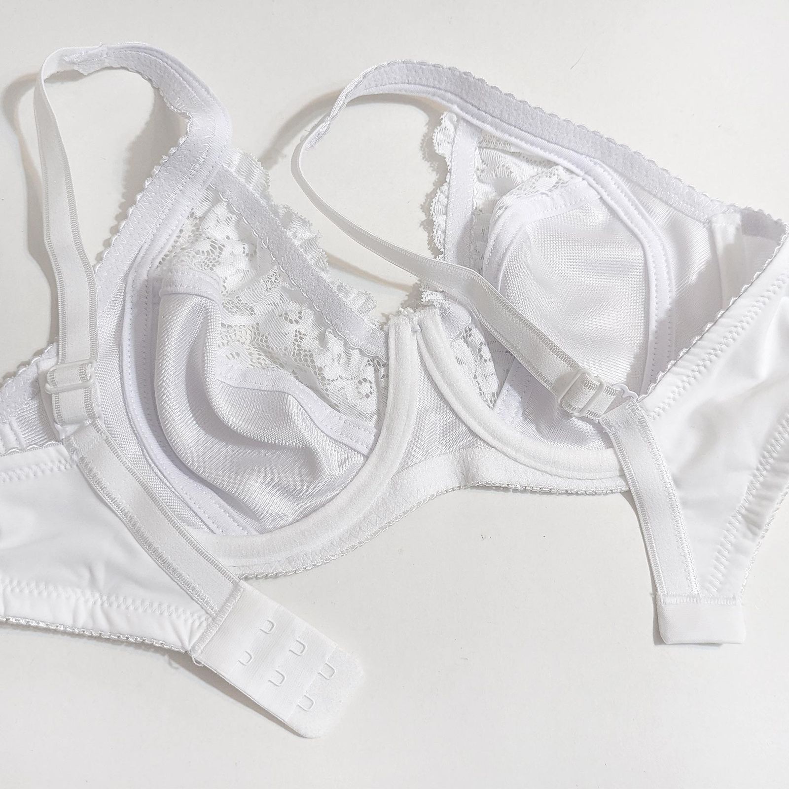 سوتین زنانه پانیذ مدل فنردار گیپور گلدار کد 66308 - - 6