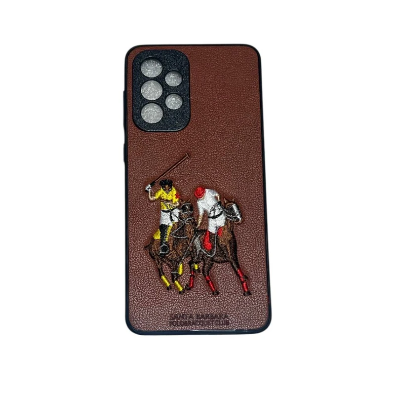 کاور مدل چرم طرح سوار کار کد Polo 0076 مناسب برای گوشی موبایل سامسونگ  Galaxy A52