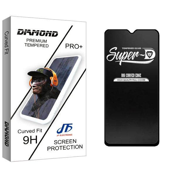 محافظ صفحه نمایش شیشه ای جی اف مدل Diamond Glass Super-D مناسب برای گوشی موبایل شیائومی Note 8 2021