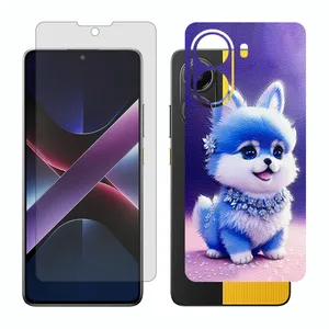 Glass Together model transparent screen protector suitable for Xiaomi Poco X7 Pro mobile phone with back cover sticker