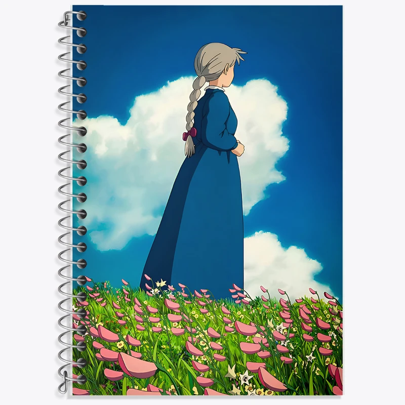 دفتر لغت 50 برگ خندالو طرح سوفیا انیمه قلعه متحرک هاول کد F5961