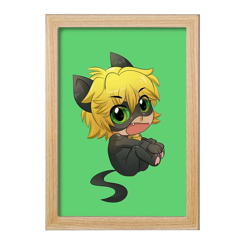 تابلو خندالو مدل پسر گربه ای کد 25009