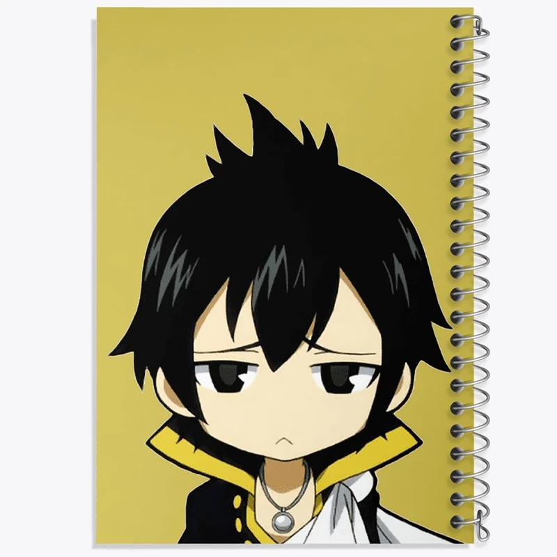 دفتر نت موسیقی 50 برگ خندالو مدل گری انیمه فری تیل Fairy Tail کد 16493