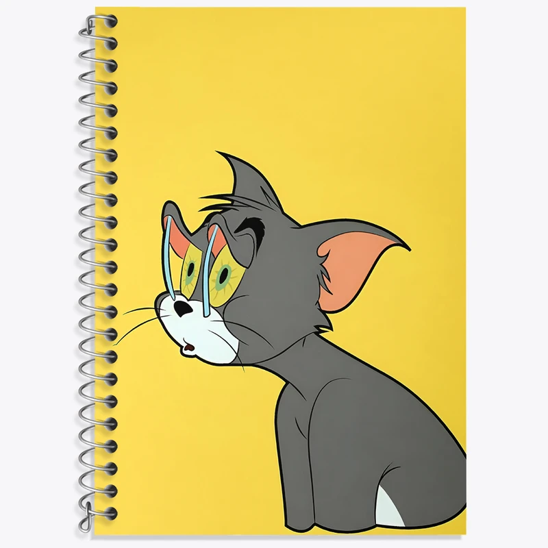 دفتر زبان 50 برگ خندالو مدل سه خط طرح تام (Tom) کد N2492