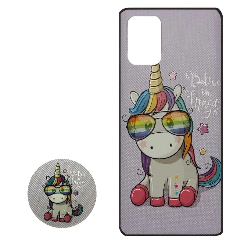 کاور مدل MRM4-168 مناسب برای گوشی موبایل سامسونگ Galaxy A03s به همراه پاپ سوکت