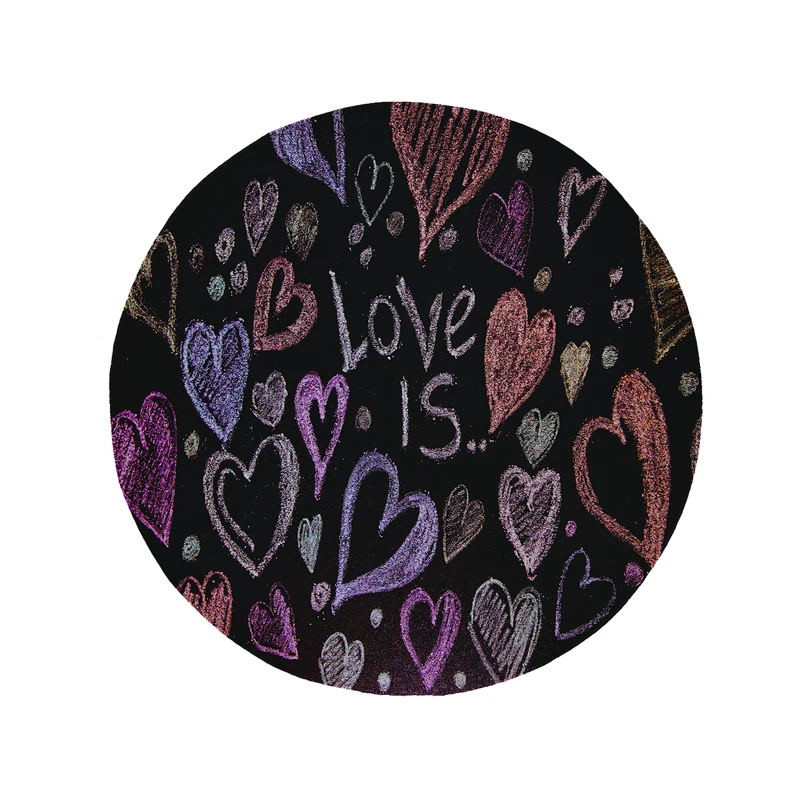 پادری مدل دایره طرح قلب کد 6225 سایز 90 × 90 سانتی متر 