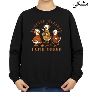 سویشرت زنانه مدل اردک های پاییز کد v3 