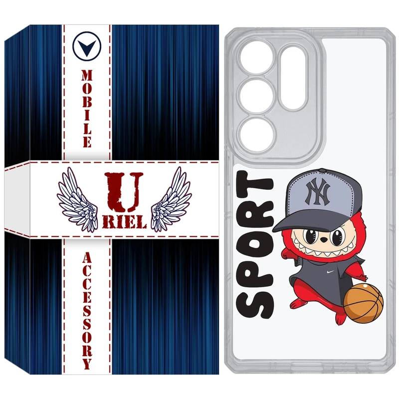 کاور یوریل مدل Clear کد 148 طرح لبوبو Labubu مناسب برای گوشی موبایل سامسونگ Galaxy S25 Ultra