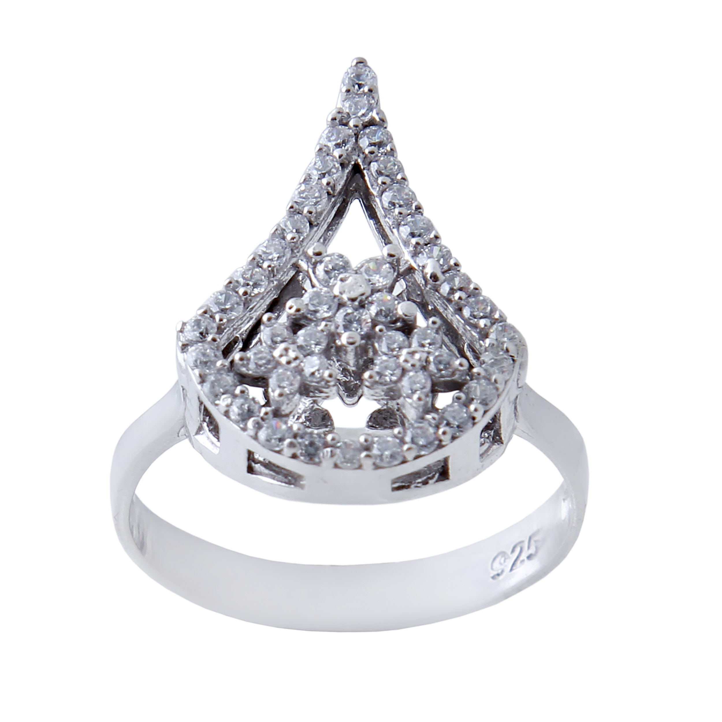   انگشتر نقره زنانه بازرگانی میلادی کد AWR_503