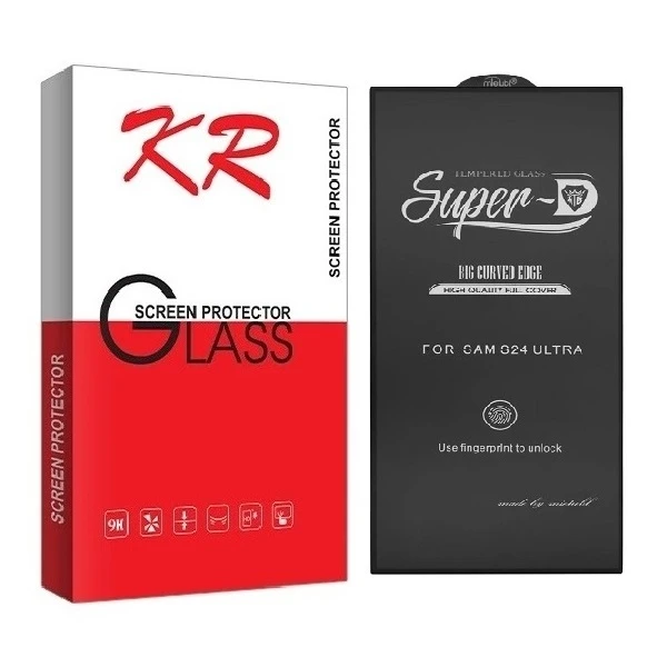 محافظ صفحه نمایش کی آر مدل Super D مناسب برای گوشی موبایل سامسونگ Galaxy S24 Ultra