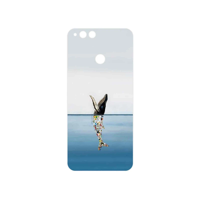 برچسب پوششی ماهوت مدل Collage of Sea Trash مناسب برای گوشی موبایل آنر 7X