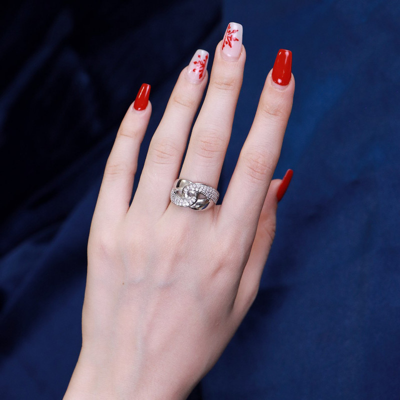 انگشتر نقره زنانه جی تی ای مدل جی نایس