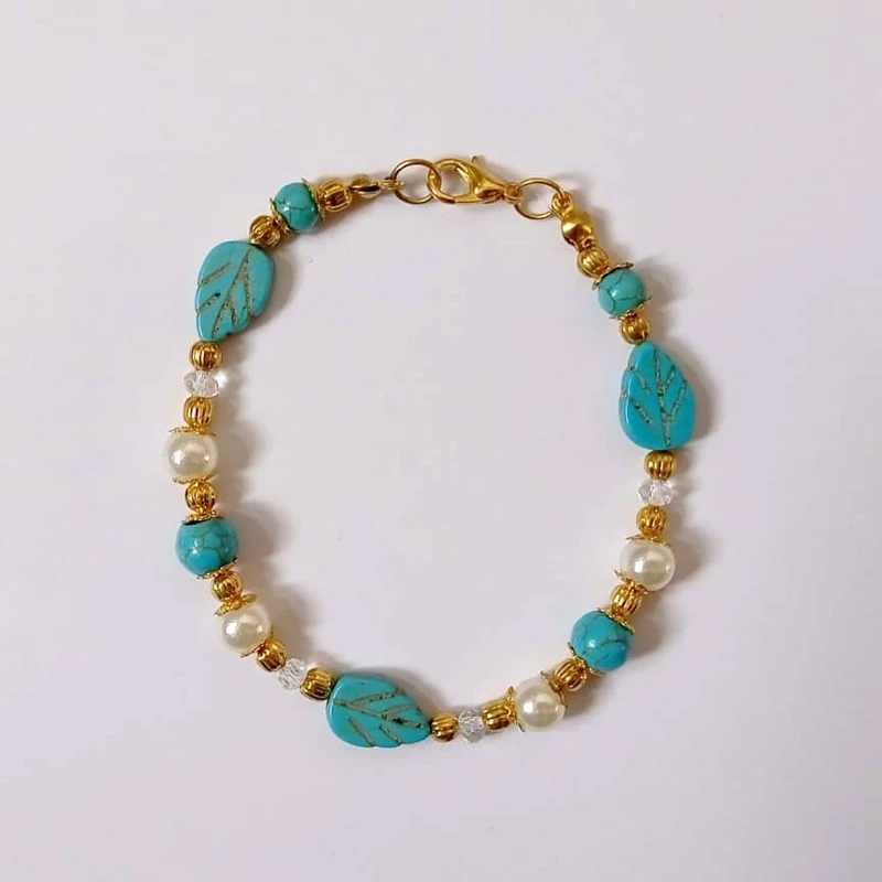 دستبند زنانه مدل برگ کد D.C