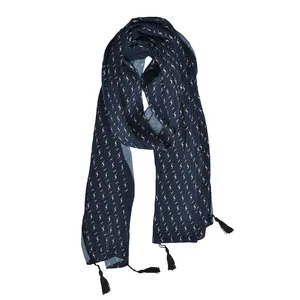 شال زنانه مدل منگوله دار کد 83009W