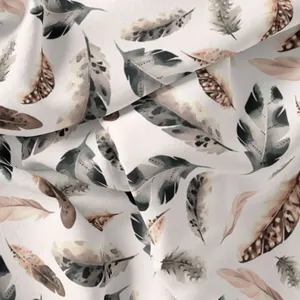 پارچه لباس مدل کرپ بوگاتی طرح پر کد 8007A