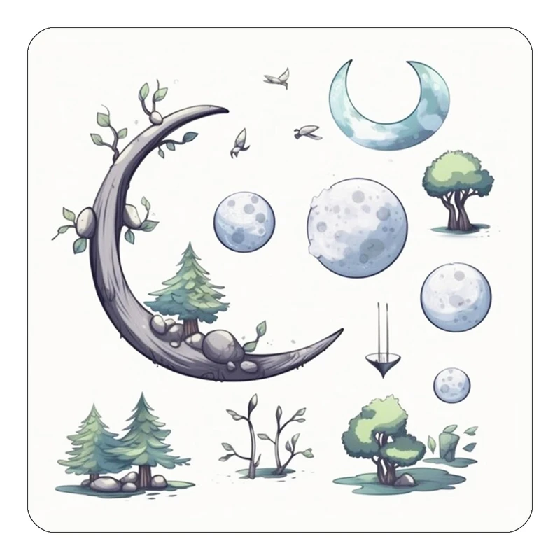 مگنت کاکتی طرح ماه و ستاره مدل mp51153