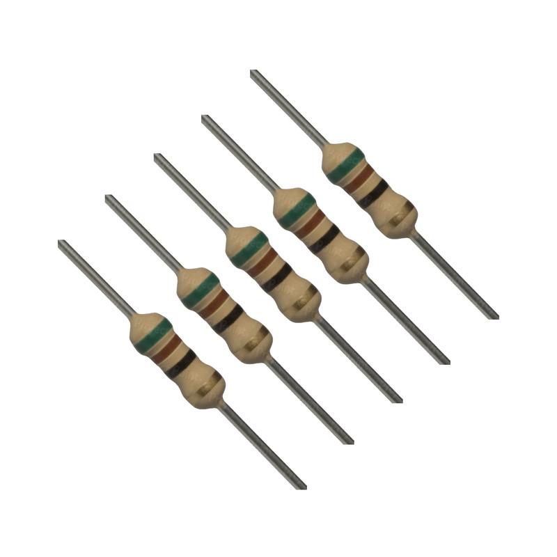 مقاومت 51 اهم 1/4 وات  مدل 51R1/4W بسته 50 عددی