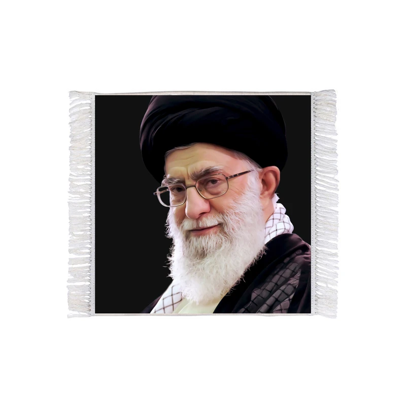 فرش ماشینی دیوارکوب مدل R1049 طرح رهبر حضرت سید علی خامنه ای