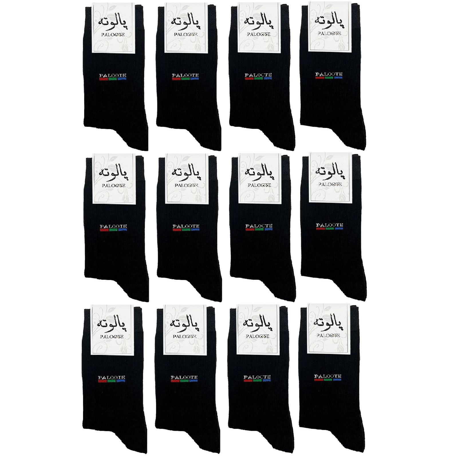 جوراب ساق بلند مردانه پالوته مدل PLT-SHG-Win12 مجموعه 12 عددی -  - 1