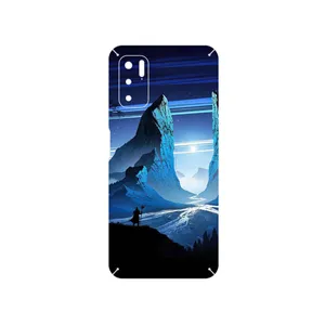 MAHOOT Blue Mountains Digital Art Cover Sticker for Xiaomi Redmi Note 10 5G