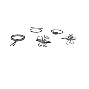 انگشتر دخترانه مدل ۰۰۶ مجموعه ۵ عددی