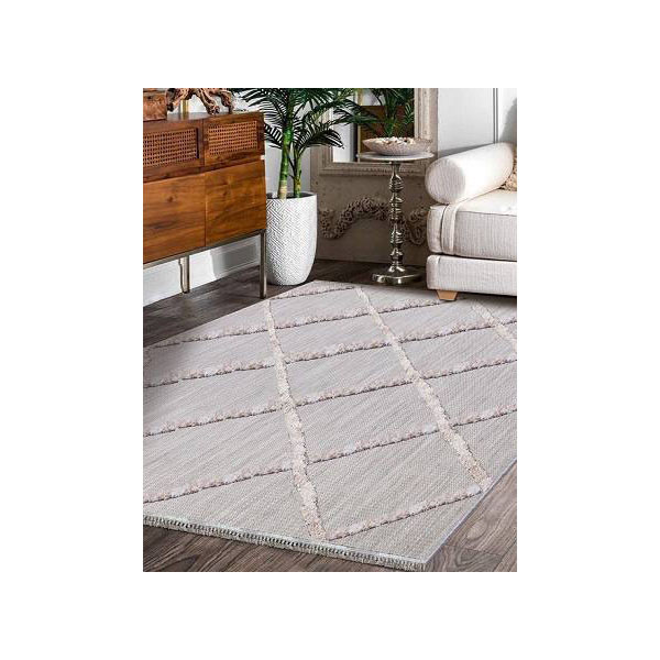 گلیم قرش ماشینی طرح مراکشی کد 001