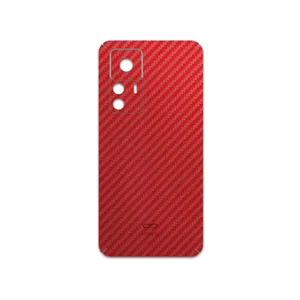 MAHOOT Red-Fiber Cover Sticker for Xiaomi 12T