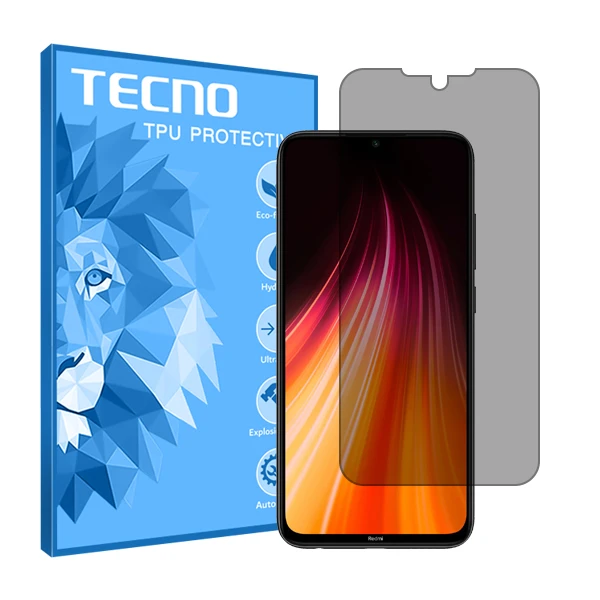 محافظ صفحه نمایش حریم شخصی تکنو مدل HyPRV مناسب برای گوشی موبایل شیائومی Redmi Note 8