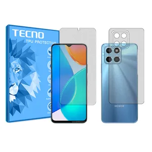 Matte techno screen protector HyMTT model suitable for the Honor X6 mobile phone along with the back protector