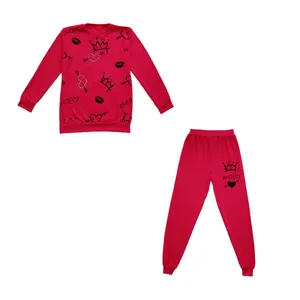 ست سویشرت و شلوار زنانه مدل تاج